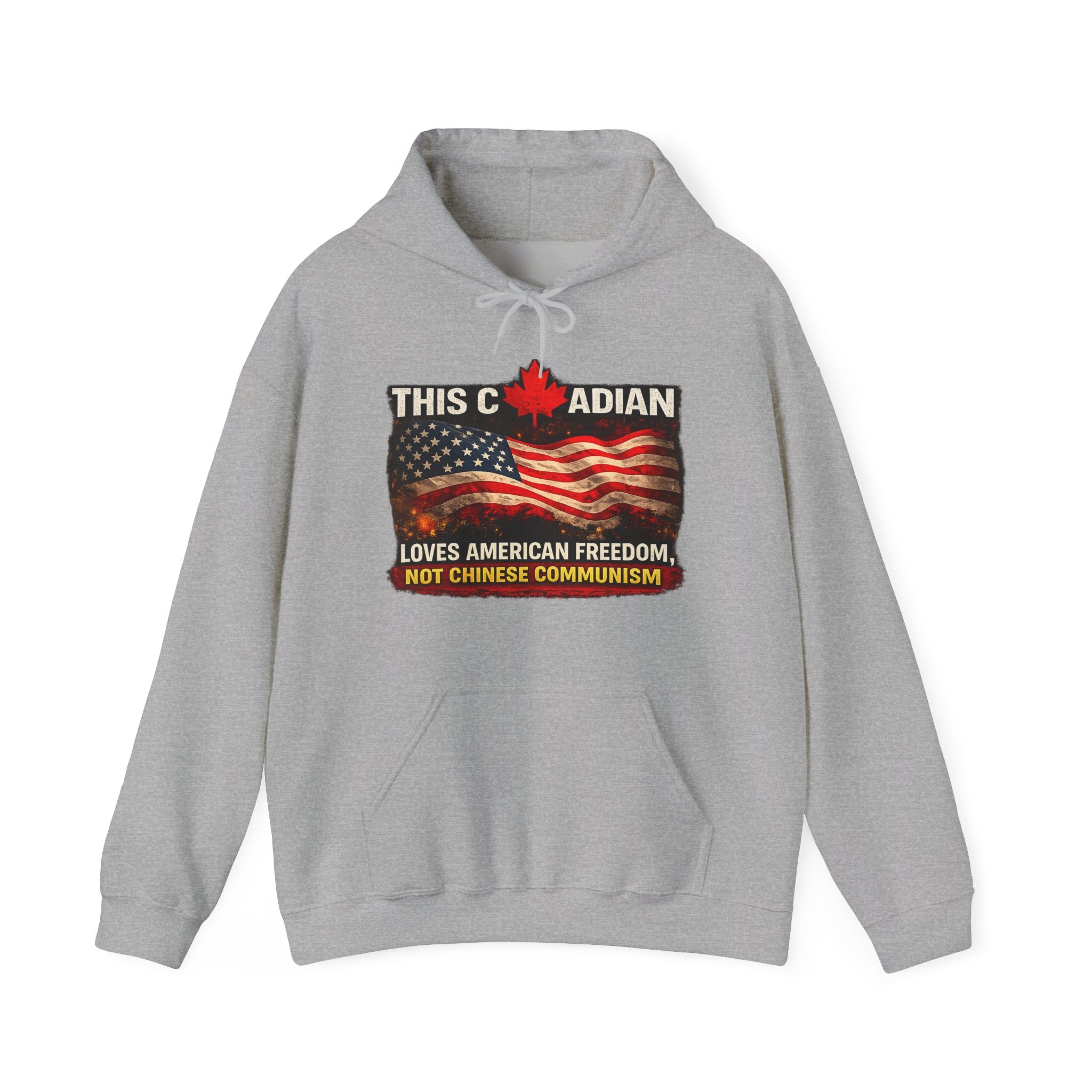 This Canadian Loves American Freedom Not Chinese Communism Hoodie